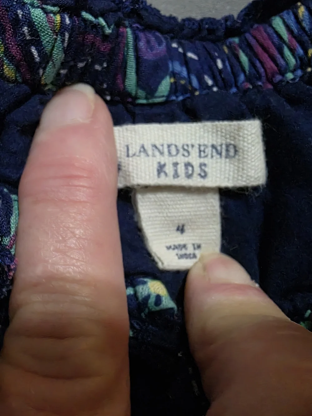 Lands End navy dress